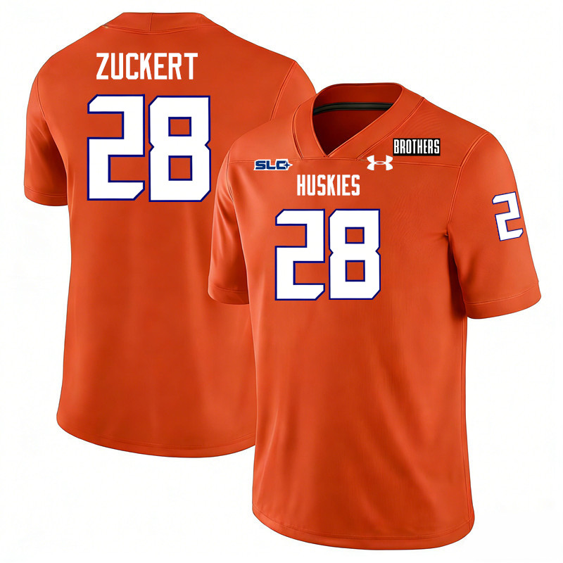 Houston Christian Huskies #28 Ryan Zuckert College Football Jerseys,Uniforms-Orange